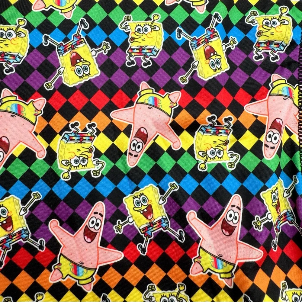 SpongeBob Patrick Boxer Briefs Mens XL Underwear Nickelodeon Colorful Rainbow